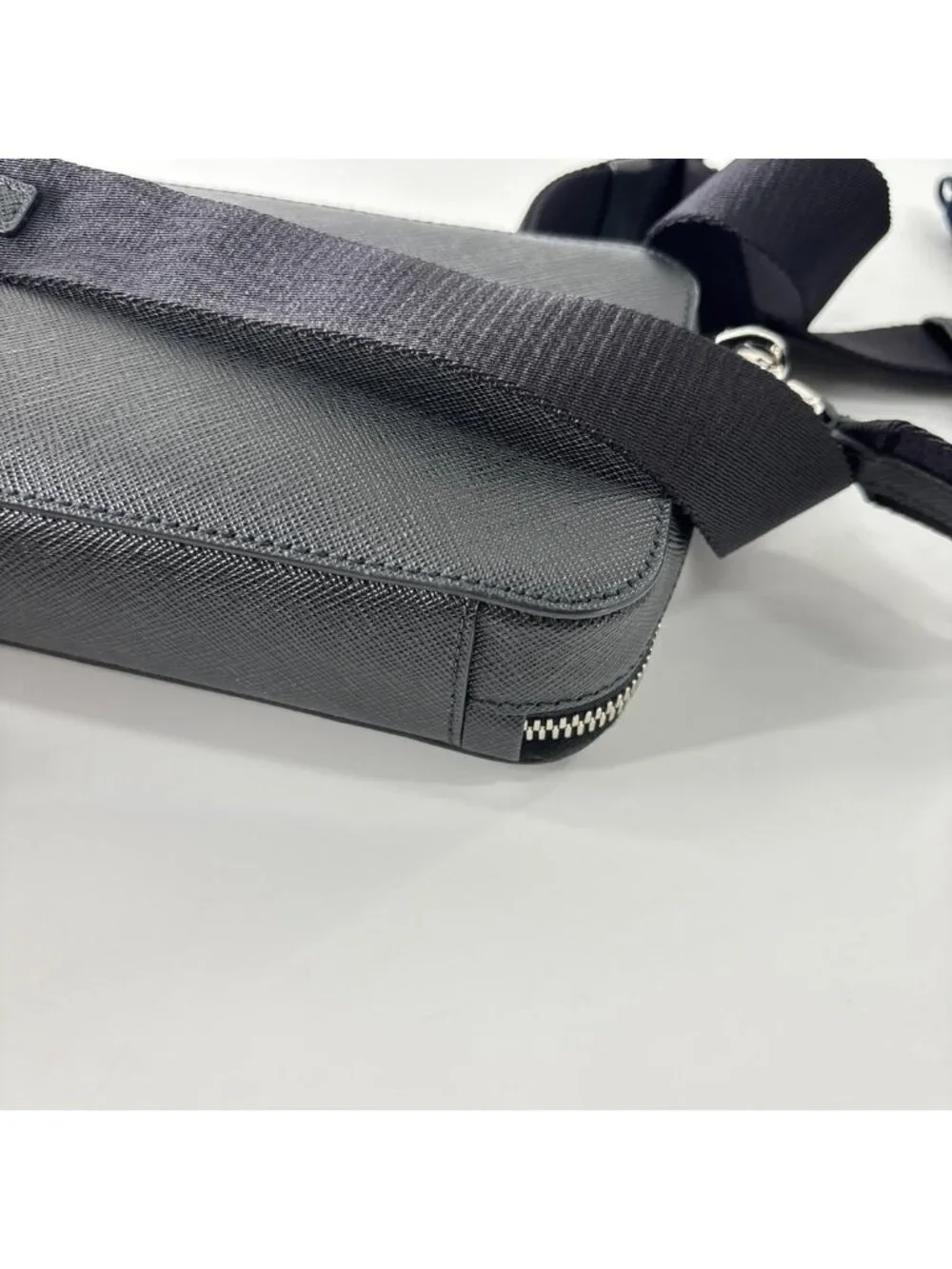 Prada IC Saffiano Leather Shoulder Bag Black